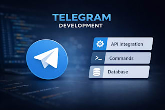 develop a custom telegram bot