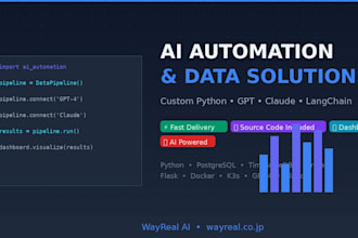 build custom ai automation and data pipeline