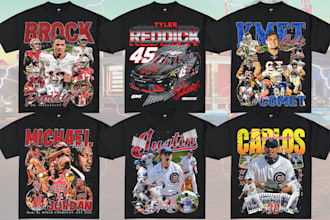 design unique style bootleg vintage rap streetwear t shirt