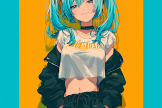 draw anime orginal character avatar