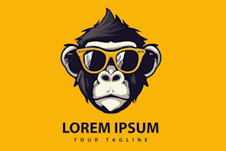 design high quality monkey audio repair logo