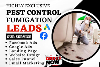 generate pest control leads fumigation pest extermination leads sales funnel