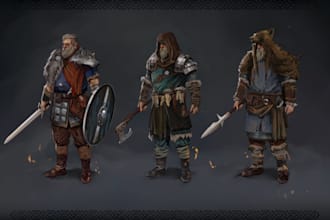 character concept art and illustration