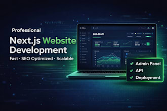 build a fast responsive and SEO optimized nextjs website