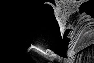 design a fantasy book cover illustration art horror thriller poetry christian
