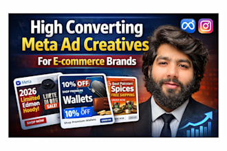 design high converting meta ads creatives for shopify brands