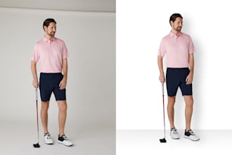 fashion and apparel on model photo retouching