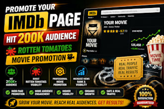 do imdb promotion imdb starmeter imdb profile to reach 200k audience,visibility