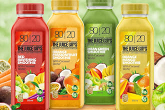 do label design, beverage, bottle, energy drink, juice, and drink label design