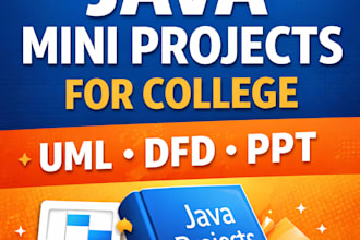 create java mini project with uml, dfd and PPT for college