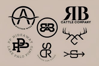 do vintage, cattle brand, western, ranch, texas and cattle logo design