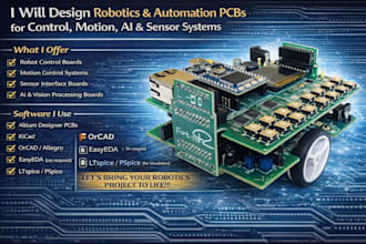 design robotics and automation pcbs for control, motion, ai and sensor system
