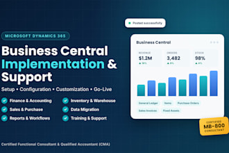 dynamics 365 business central implementation support al development