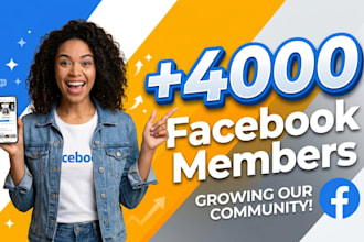 provide 4,000 facebook members