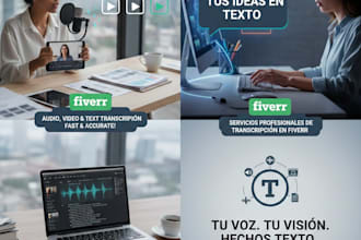 transcribiré profesionalmente en español e ingles