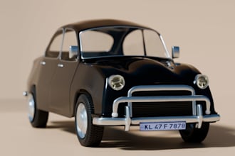 create game ready 3d props and vehicles