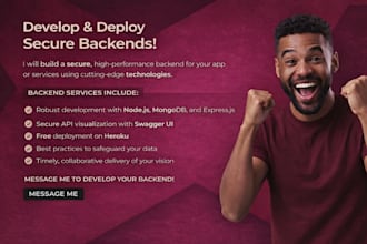 develop backend with node js and mongodb, deploy to heroku
