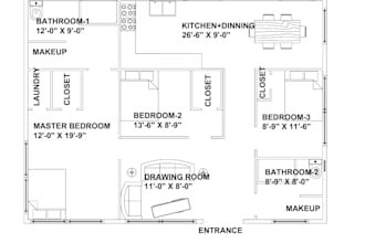 design a unique 2d floor plan for your dream house