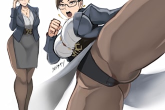 draw sfw or nsfw, fanart, character design with anime style