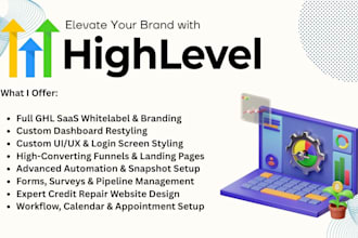 setup gohighlevel saas whitelabel dashboard customization, ghl website, funnels