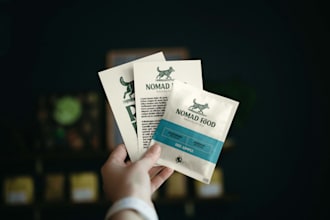 design premium branding and packaging for pet food, snacks or pet care products
