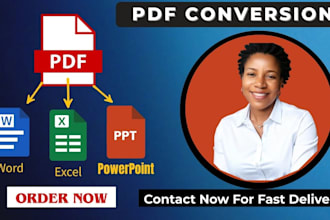 do pdf file conversion to various formats