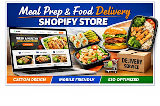 build meal prep and food delivery shopify store online food ordering website