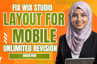 fix wix studio website mobile responsive issues