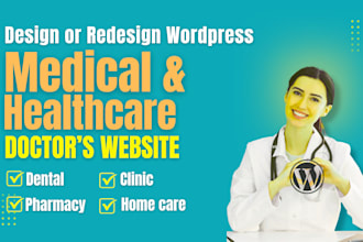 design redesign healthcare medical clinic or doctor website
