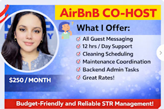 be your airbnb listing cohost or str VA