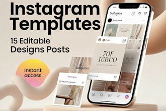 provide modern editable canva instagram post templates