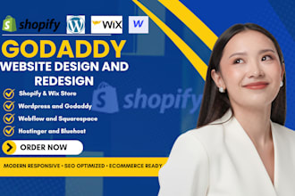 design hostinger wordpress website redesign godaddy ionos bluehost wix deutsche