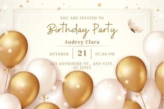 create printable birthday wedding event invitation cards