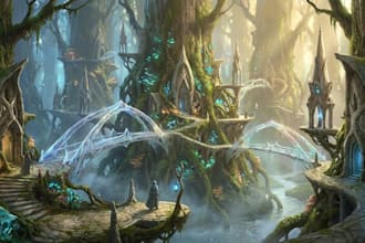 design fantasy background and landscapes