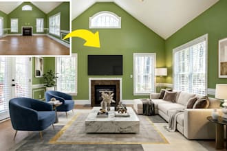 do virtual renovation or virtual staging in hours for you