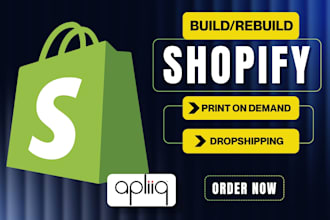 create shopify print on demand store with apliiq