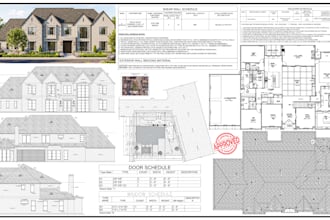 city permit blueprints architect of floor plan, adu, garage, deck, patio sunroom