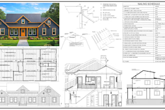create city permit blueprints, floor plans, adu, garage, deck and patio plans