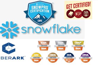 help you with iiba cbap cbda snowflake snowpro cyberark certs fortinet iapp