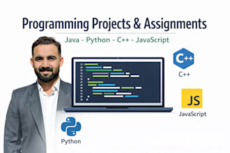 do python, java, and cpp projects, tasks, and assignments