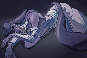 draw custom furry art and unique fursona character
