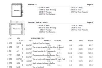 create a professional xactimate estimate for insurance claims