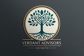 design modern minimalist business tree logo design