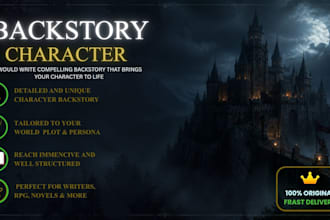 create detailed character backstories
