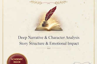 provide professional narrative analysis for fiction writers
