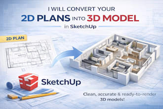 convert 2d drawings into a precise sketchup 3d model
