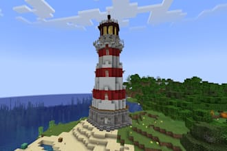 build something in minecraft