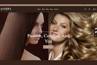 design hair extension shopify store hair website  beauty website wig store hair