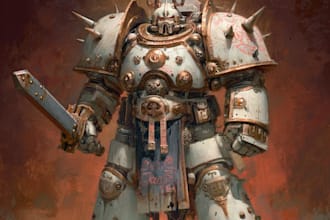 do warhammer illustration based on your description
