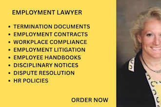 handle employment litigation, contracts, handbooks and workplace compliance
